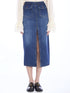 CHLOE 40 denim midi skirt