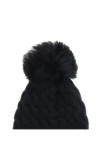 MONCLER GRENOBLE OS beanie hat with ponpon