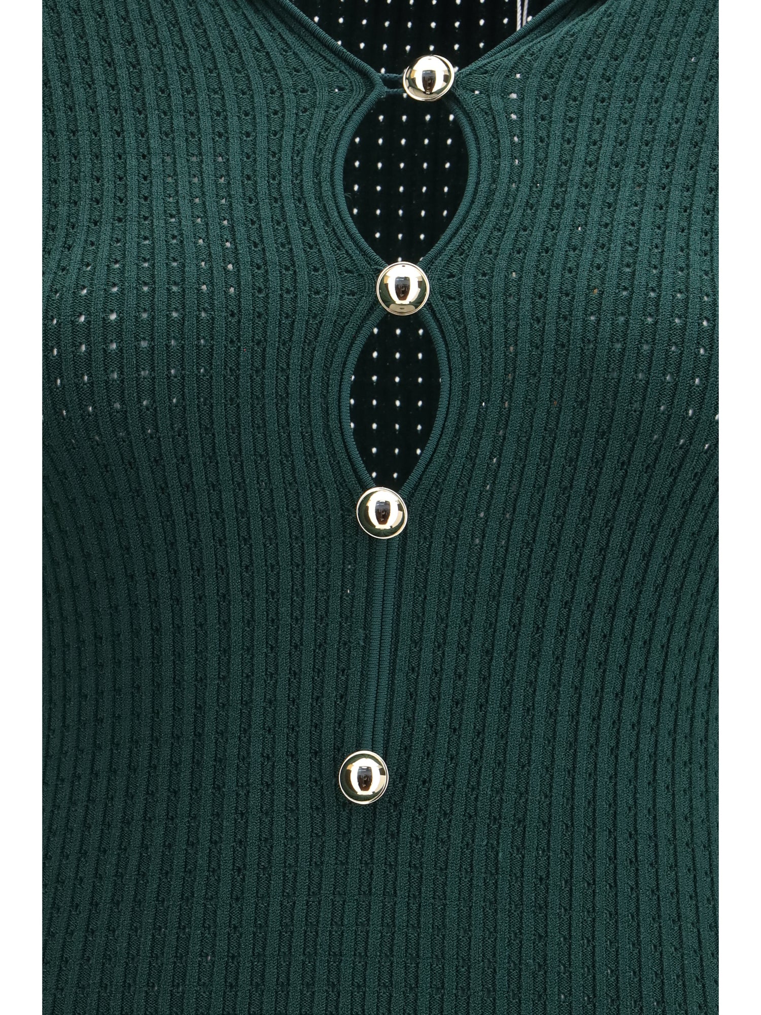 SELF-PORTRAIT M keyhole knit midi dress