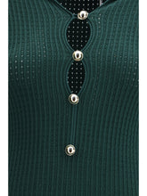 SELF-PORTRAIT M keyhole knit midi dress