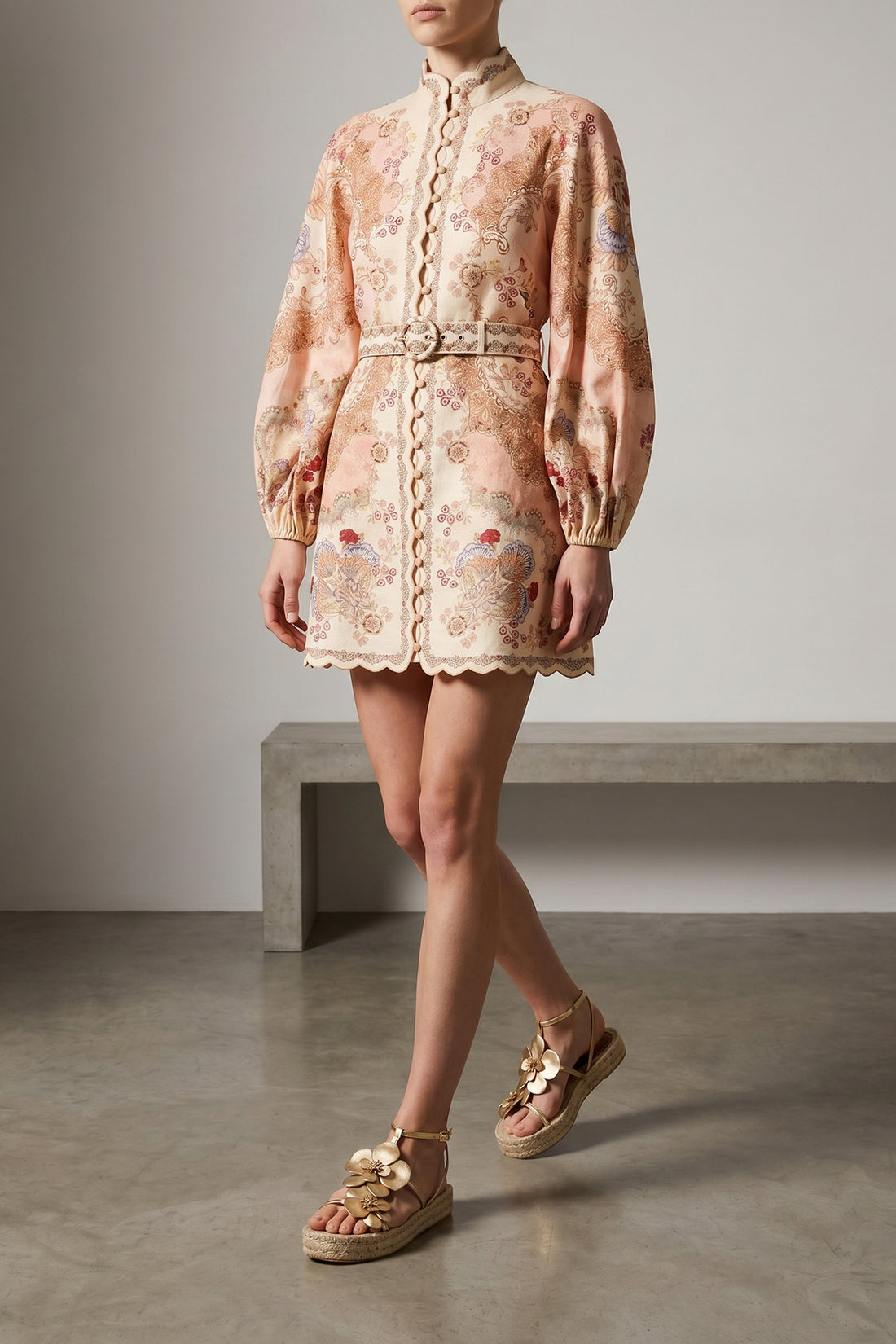 ZIMMERMANN 0 daylight mini dress in linen