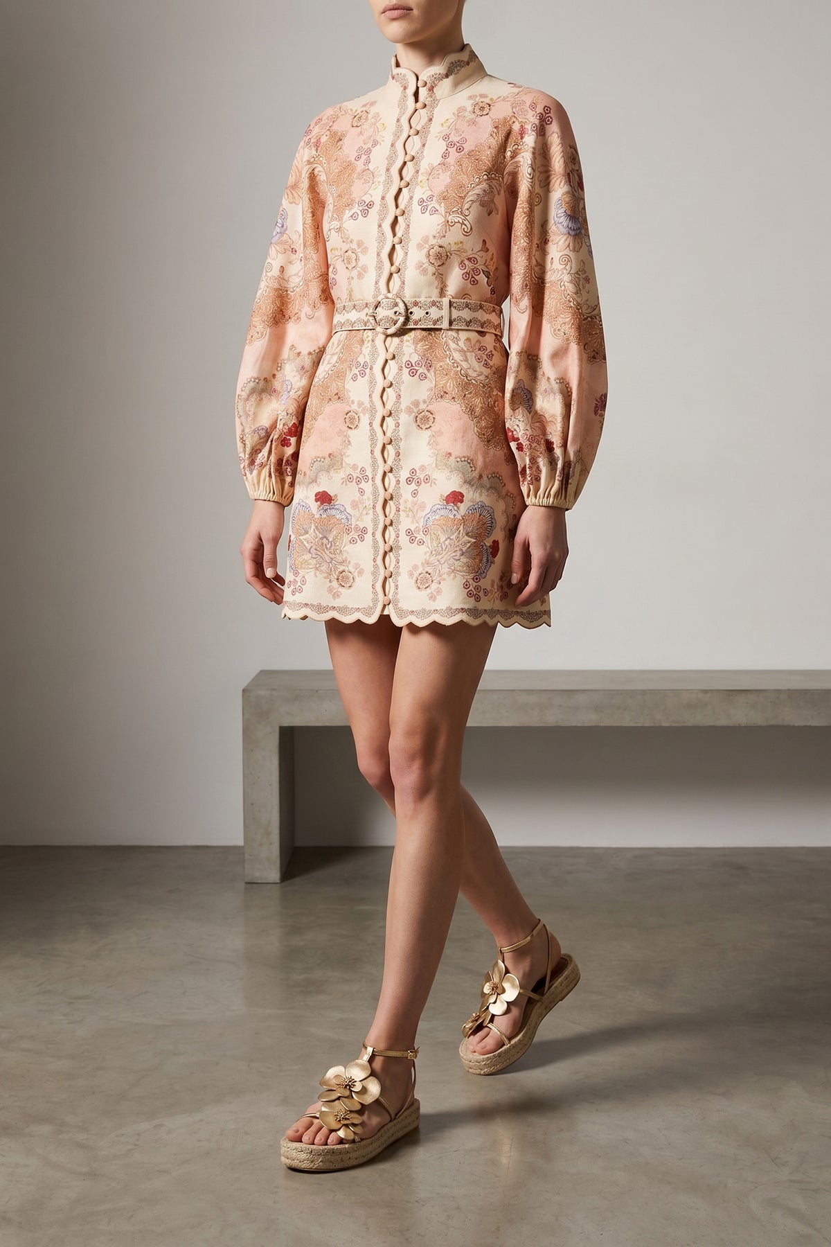 daylight mini dress in linen