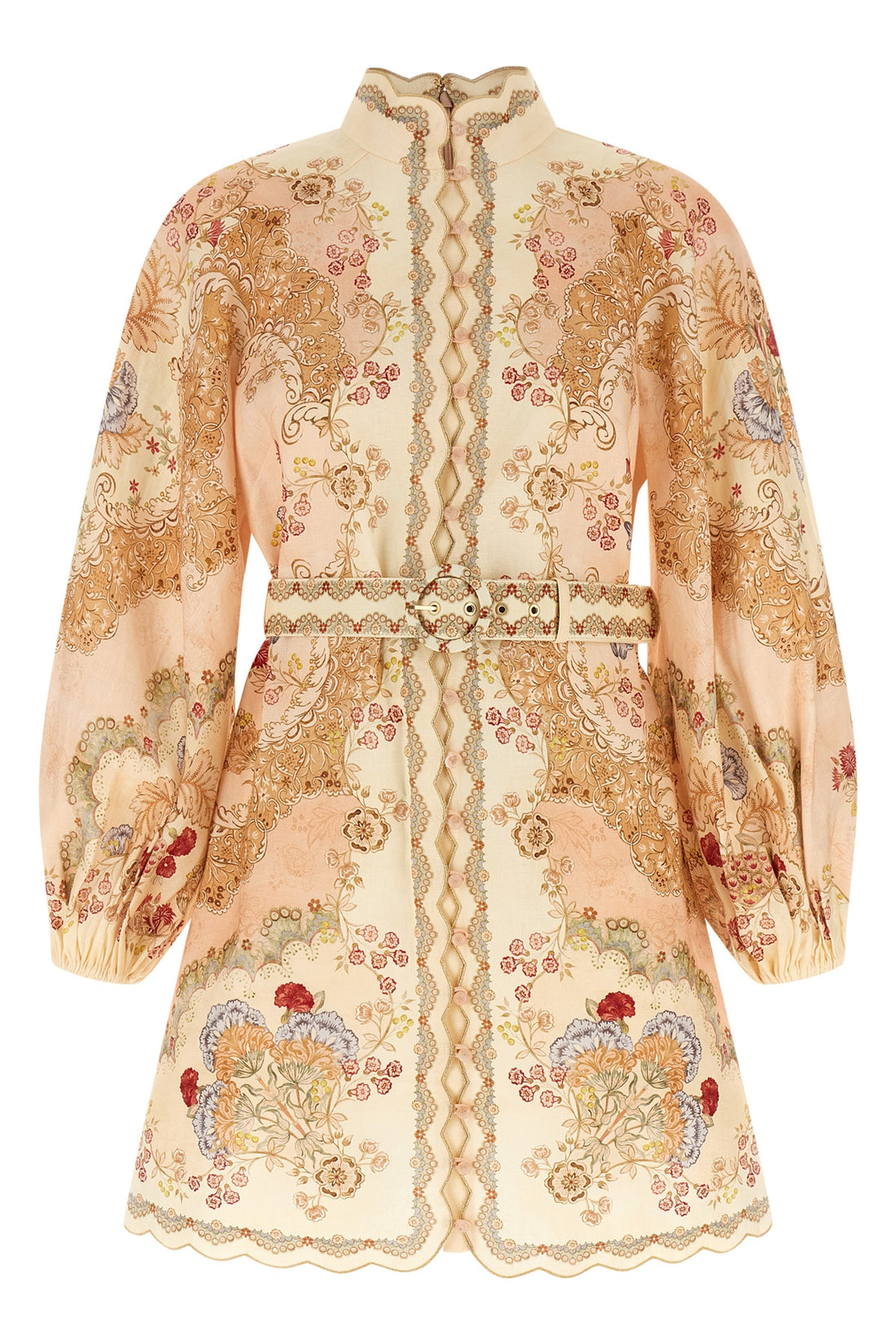 ZIMMERMANN 0 daylight mini dress in linen