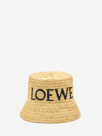 LOEWE 57 raffia bucket hat