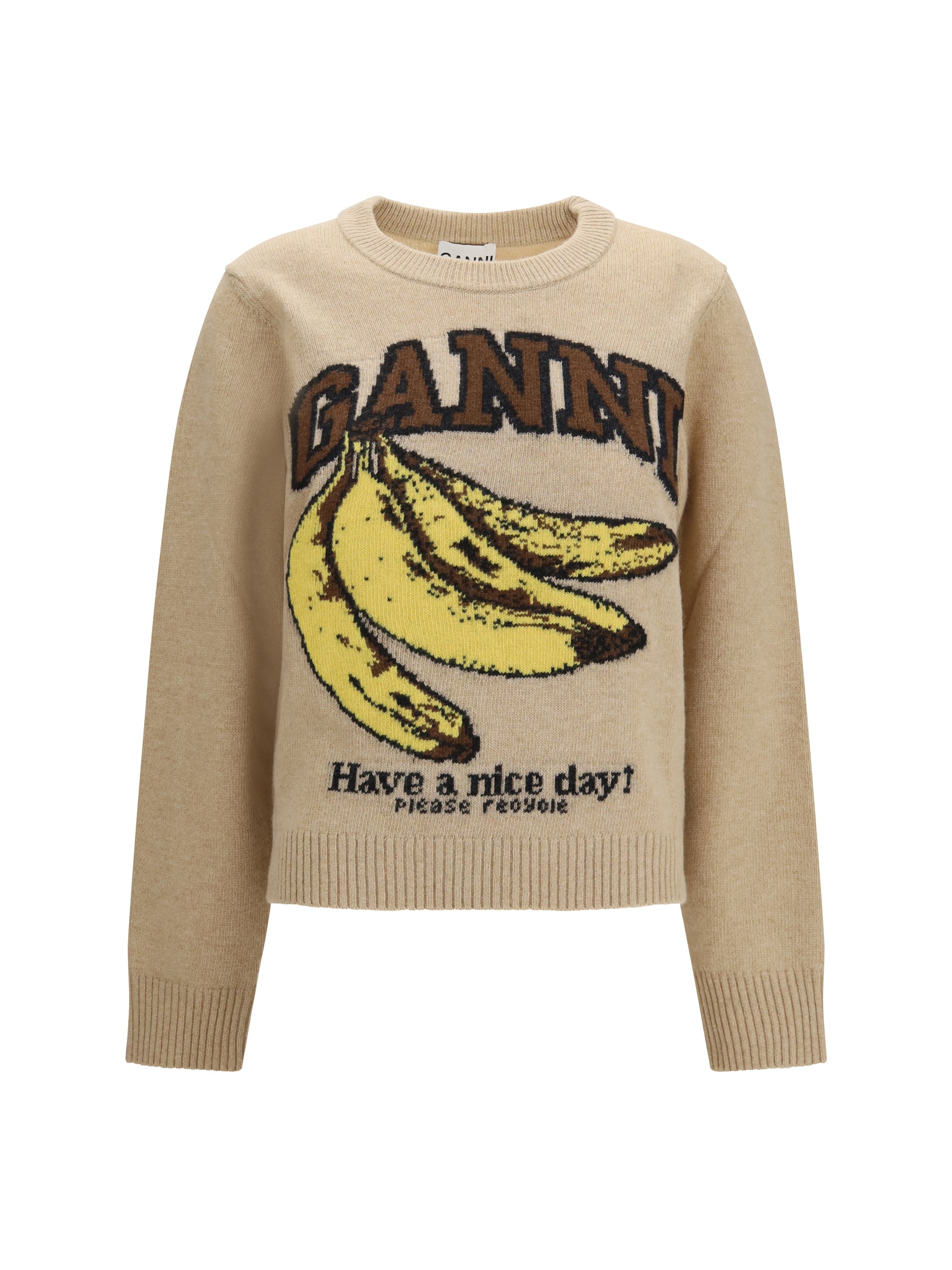 wool graphic sweater
