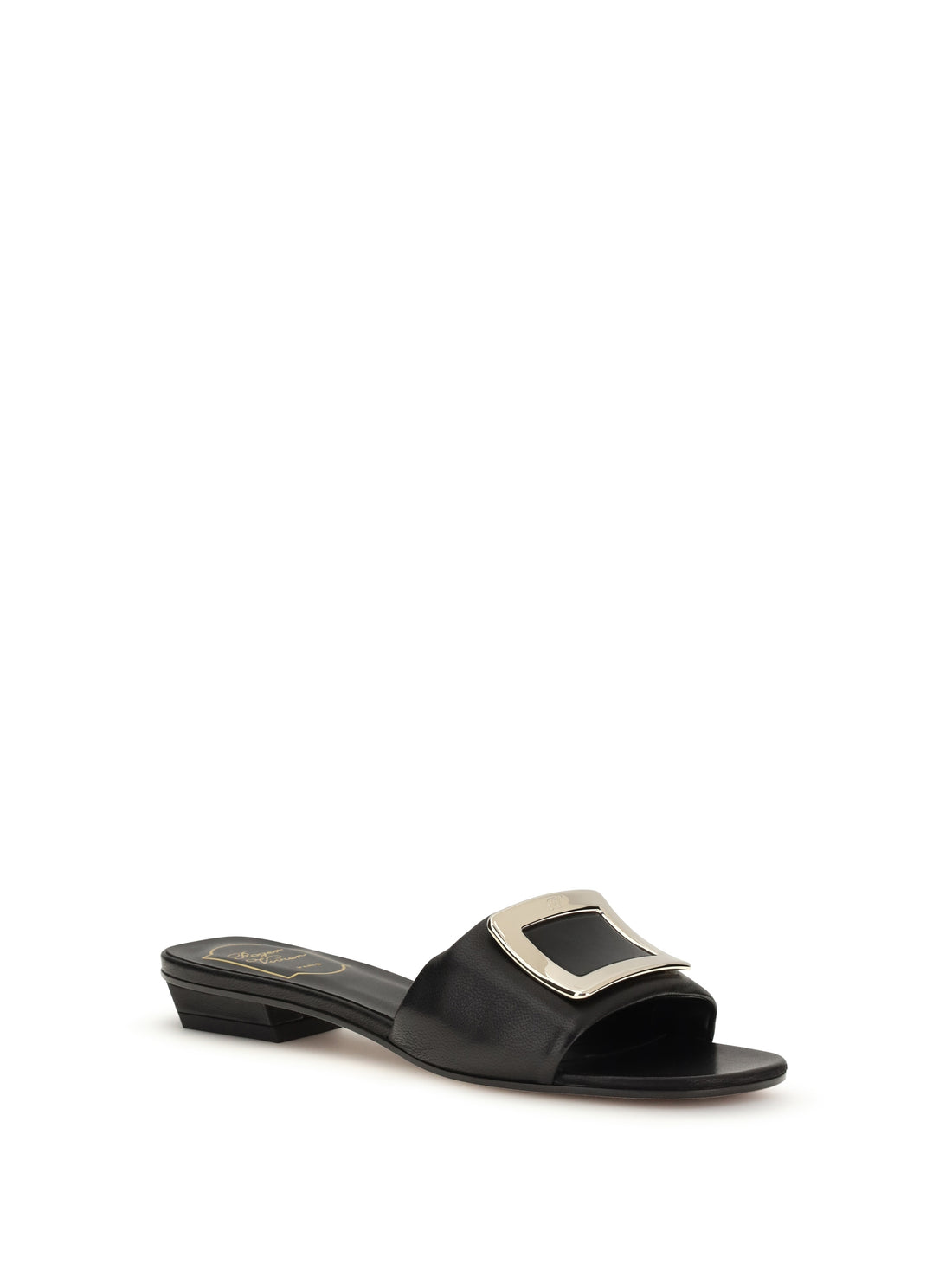ROGER VIVIER 36 leather slide sandals