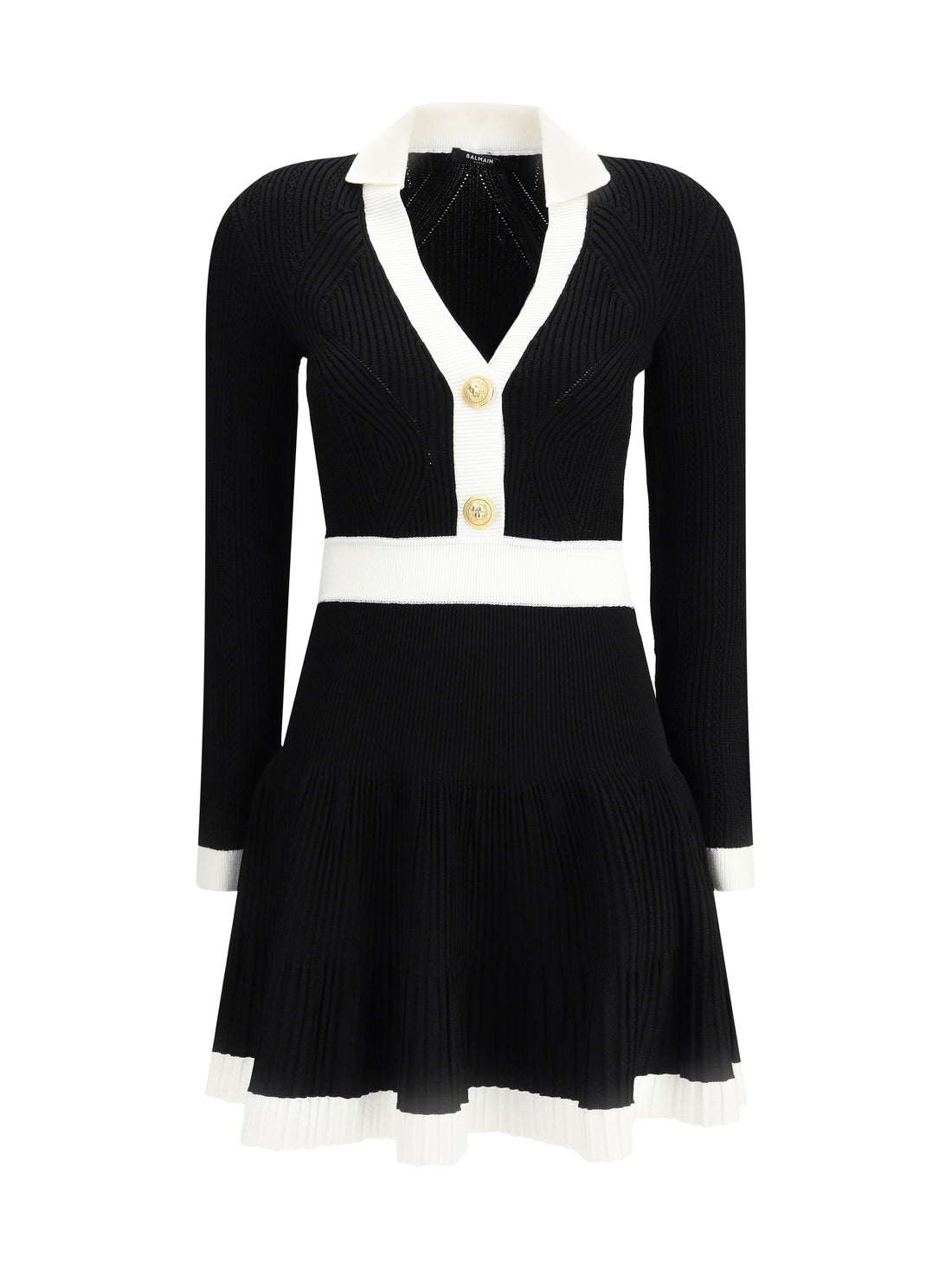 BALMAIN 34 knit short dress