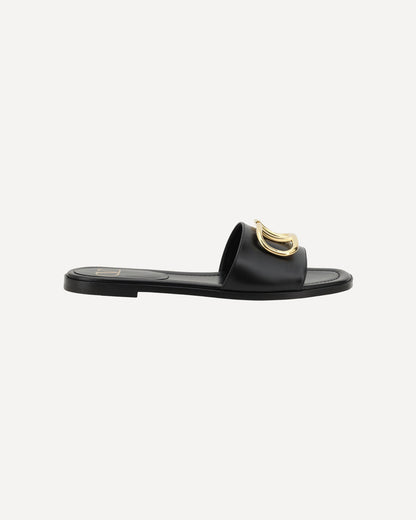 Valentino Garavani Logoed Sandals Black