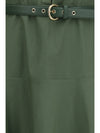 cotton poplin fit-and-flare dress