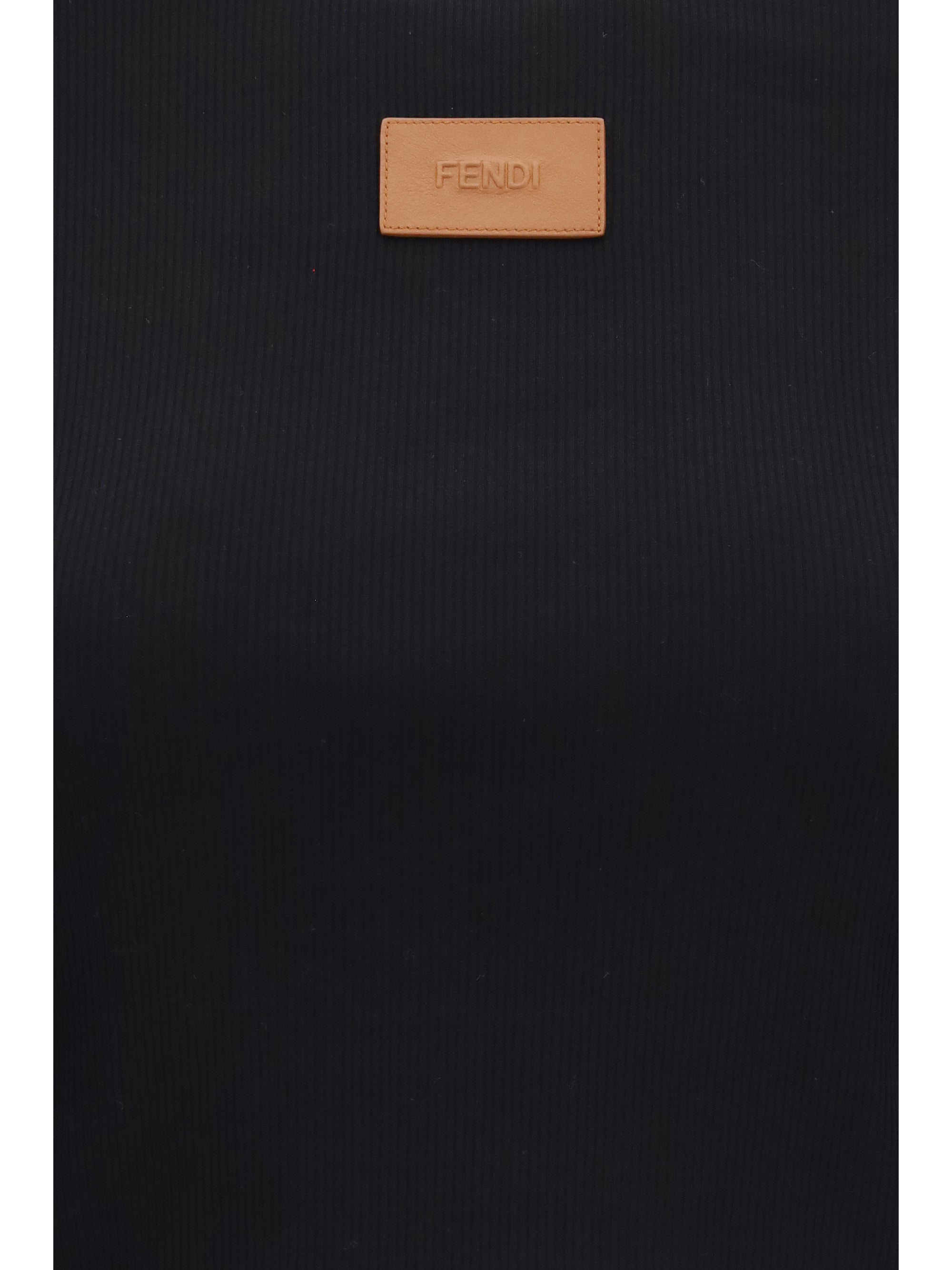 cropped ribbed cotton t-shirt
