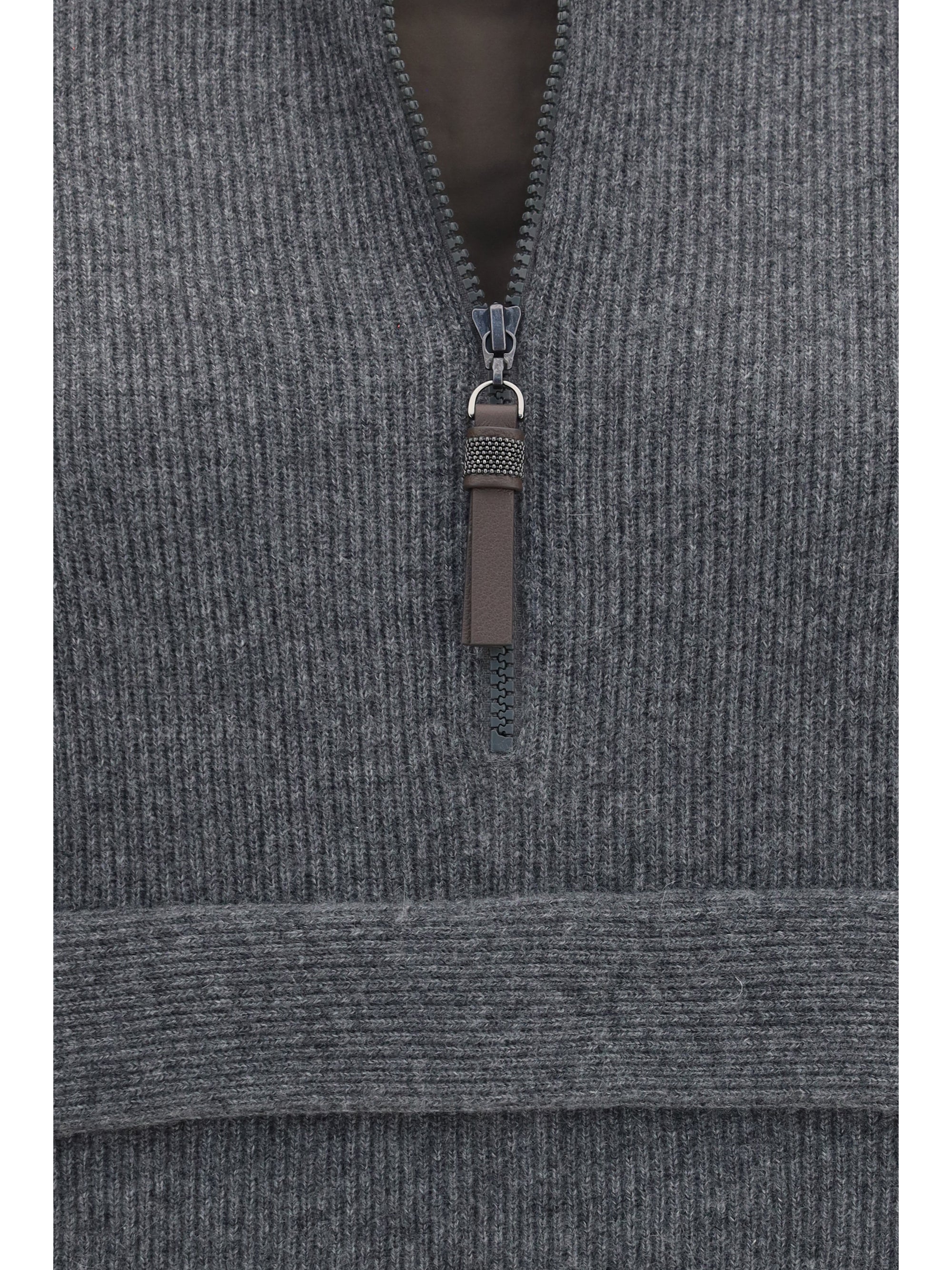cashmere half-zip sweater