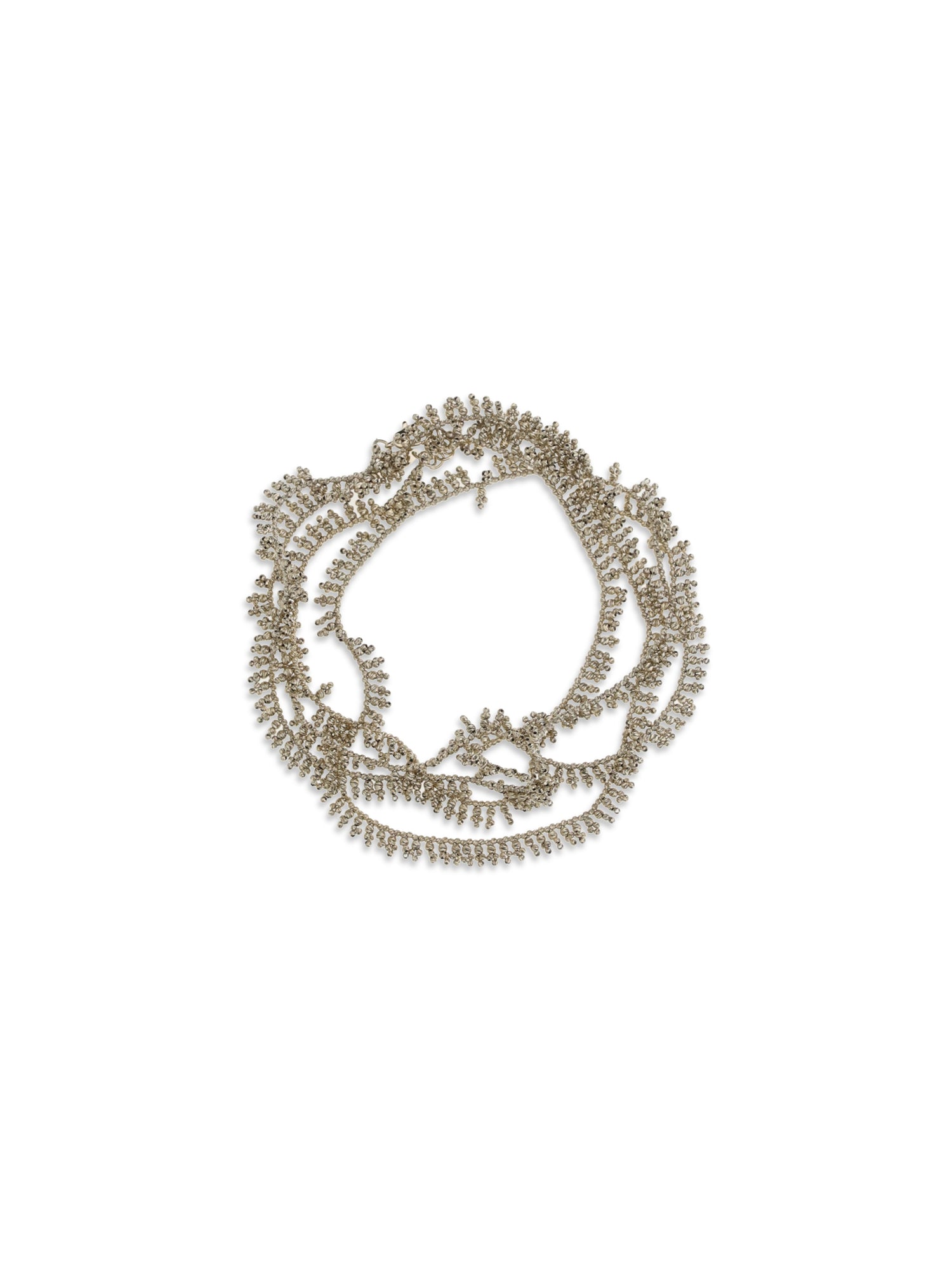BRUNELLO CUCINELLI OS silver knotted bracelet