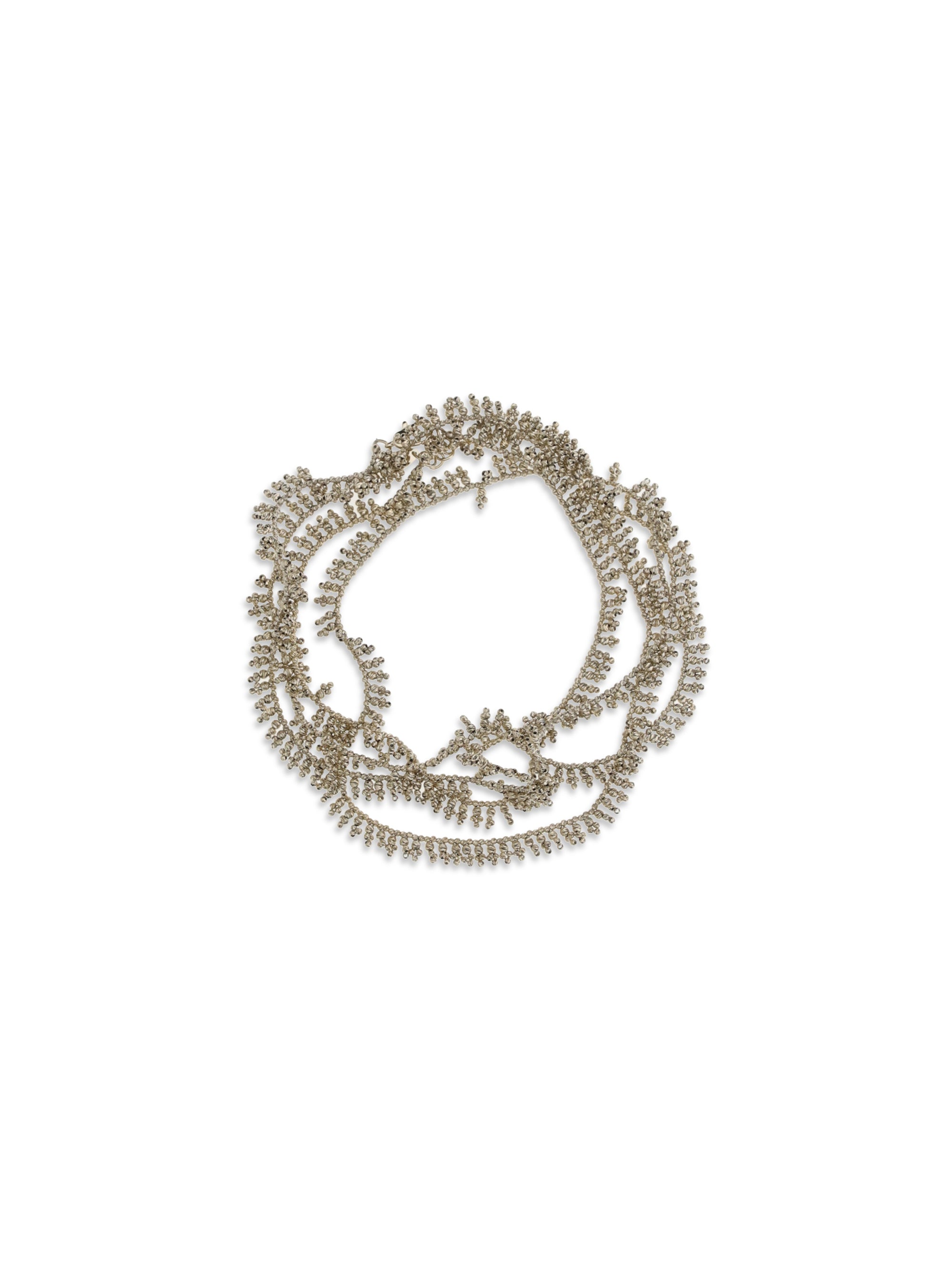 BRUNELLO CUCINELLI OS silver knotted bracelet