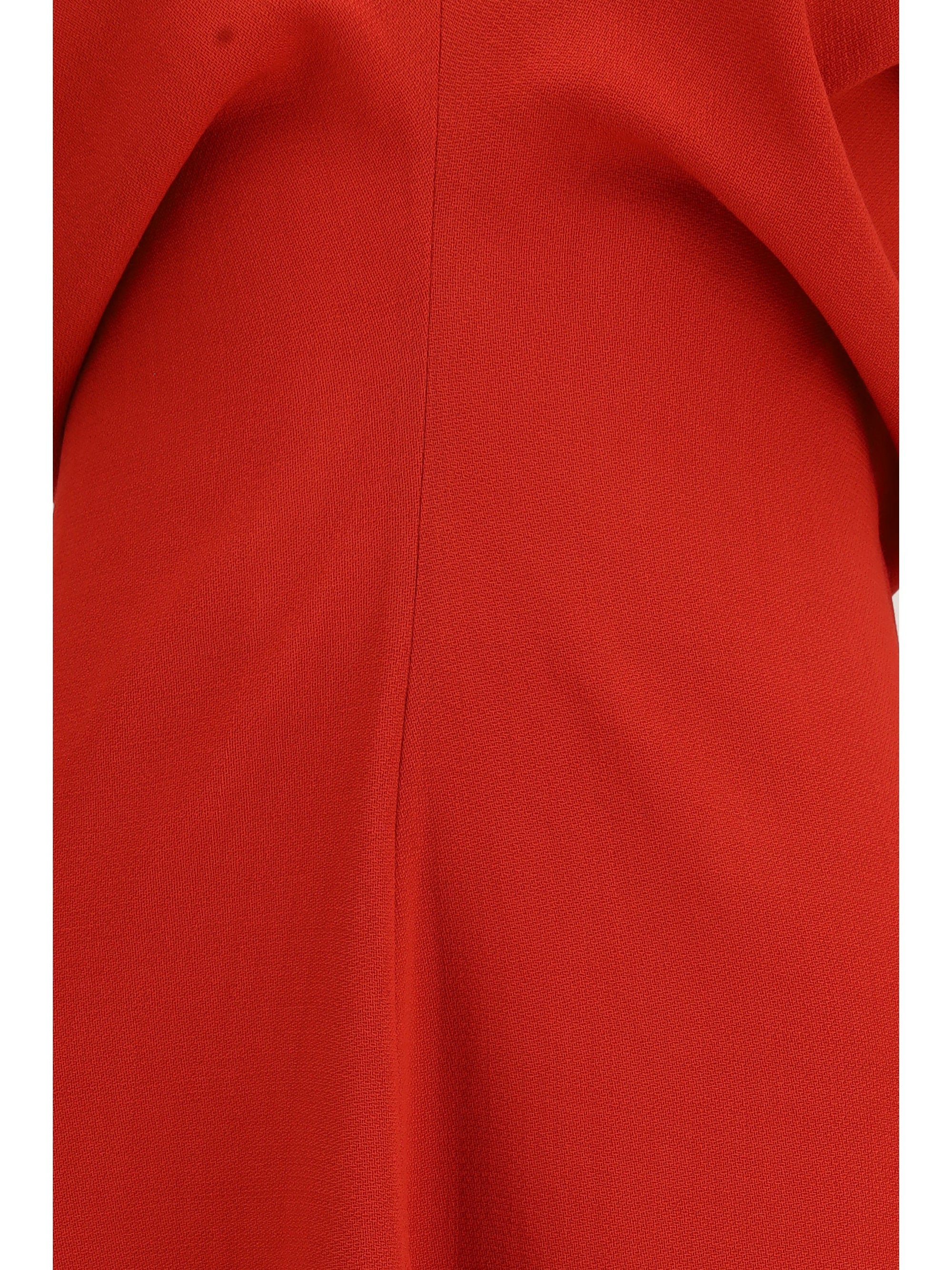 slouch waist wool dress