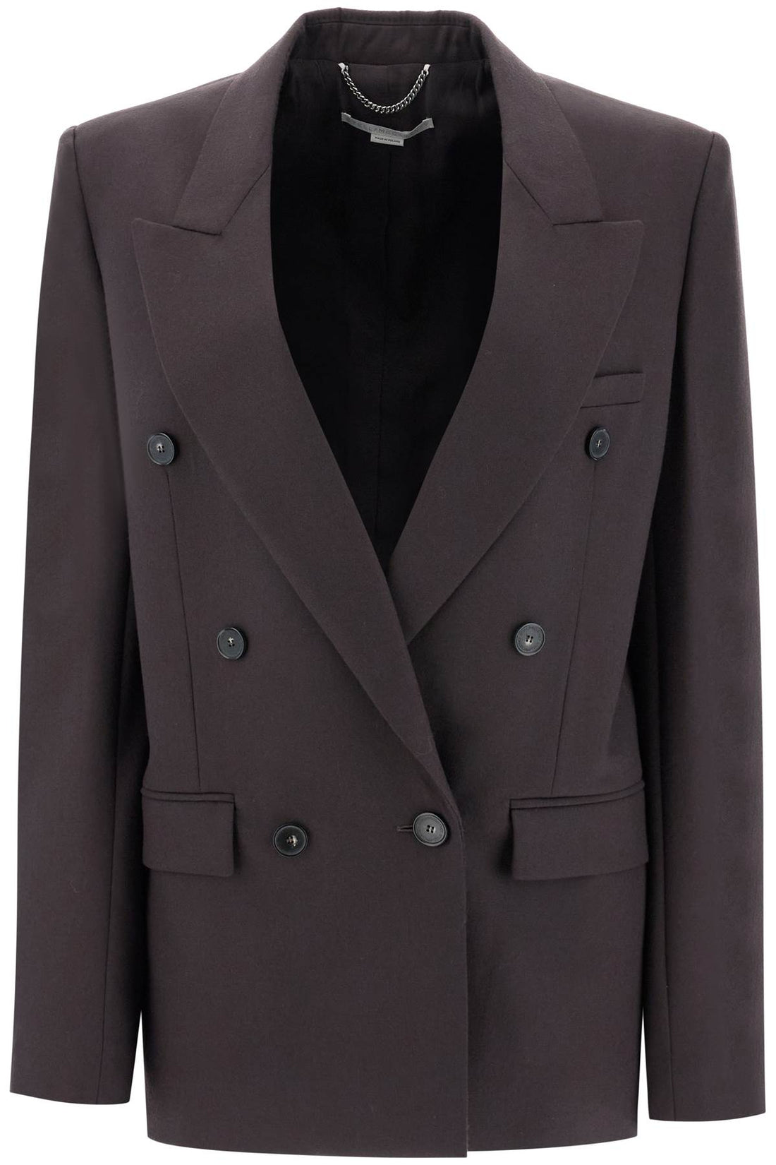 double-breasted wool blazer