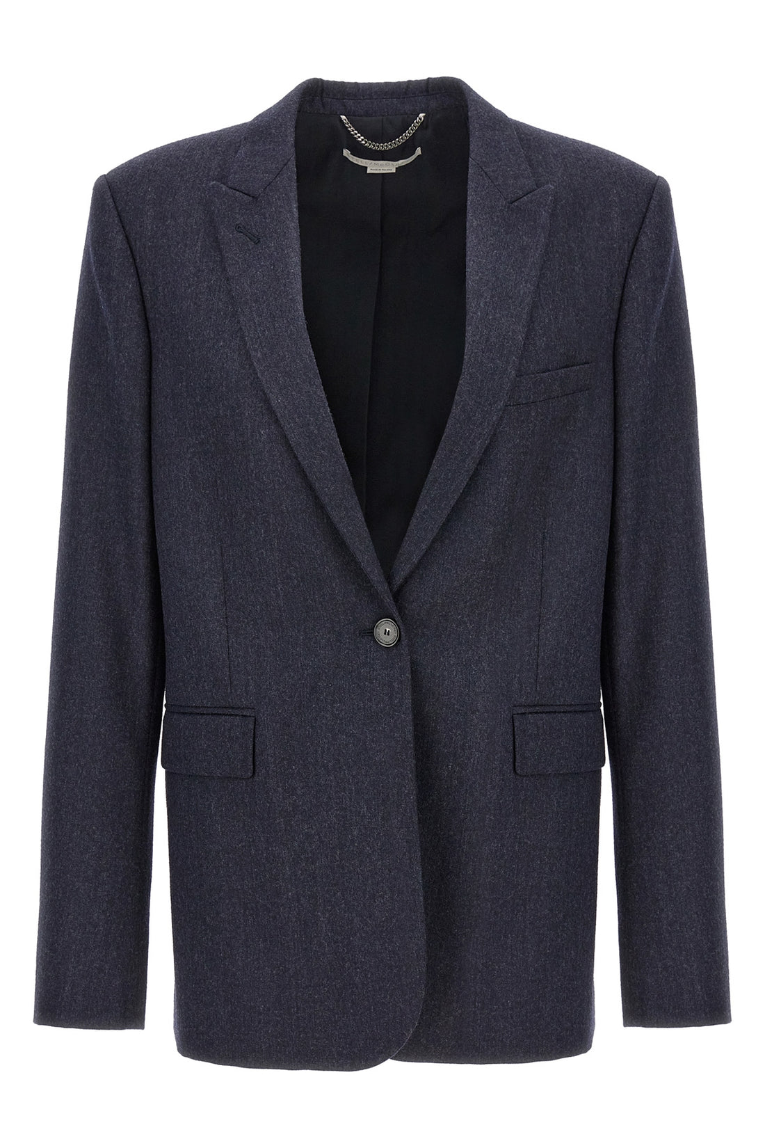 STELLA MCCARTNEY 42 single-breasted wool flannel blazer