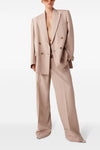 double-breasted wool blazer