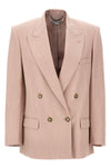 double-breasted wool blazer