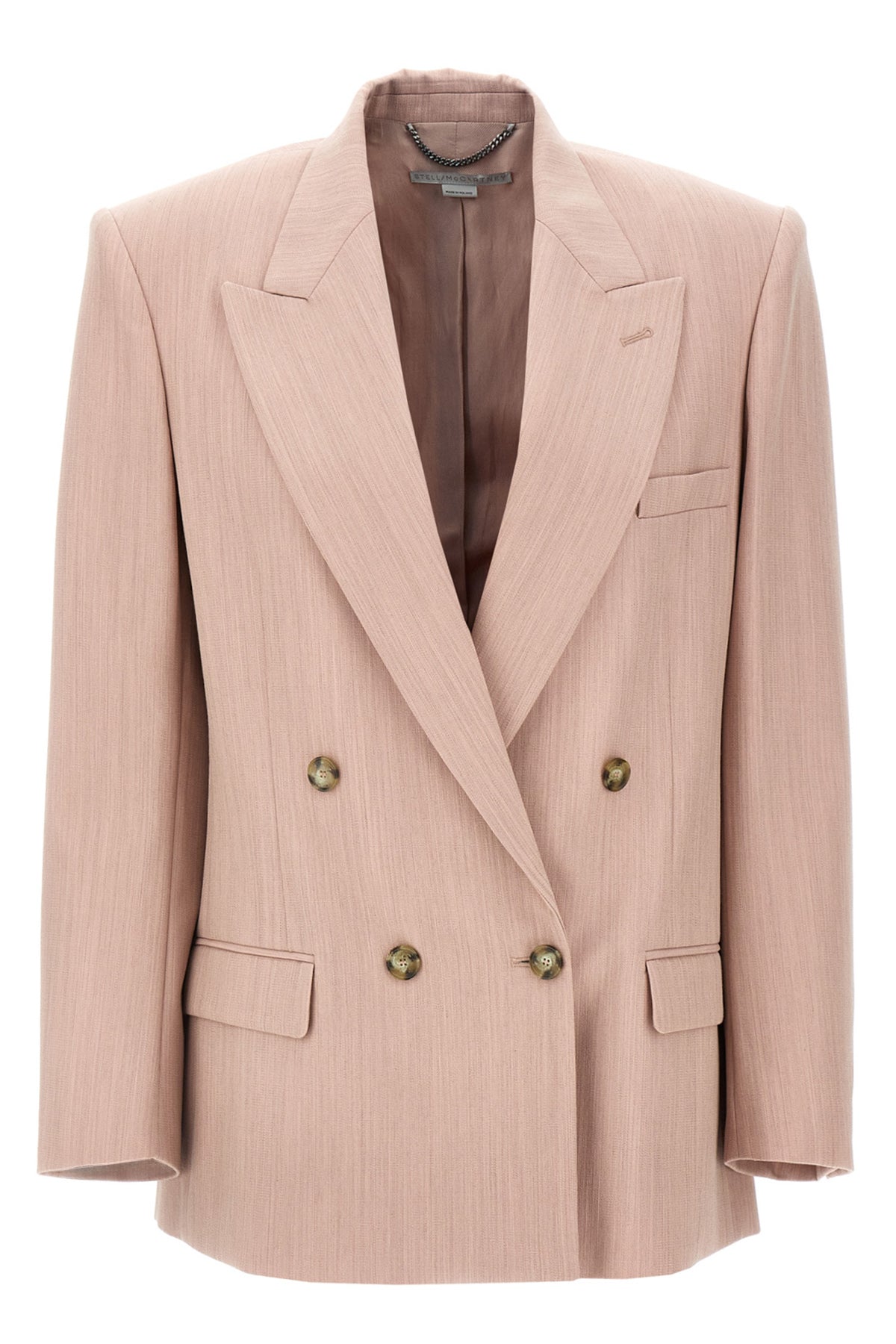 double-breasted wool blazer