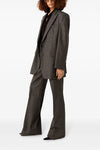 single-breasted blazer in micro houndstooth wool