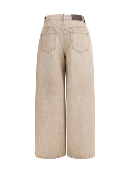 BRUNELLO CUCINELLI 42 barrel-leg jeans