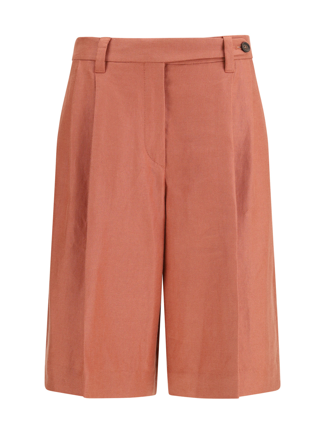 BRUNELLO CUCINELLI 42 sartorial bermuda shorts in fluid viscose and linen twill
