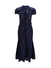 SELF-PORTRAIT 8 guipure lace midi dress
