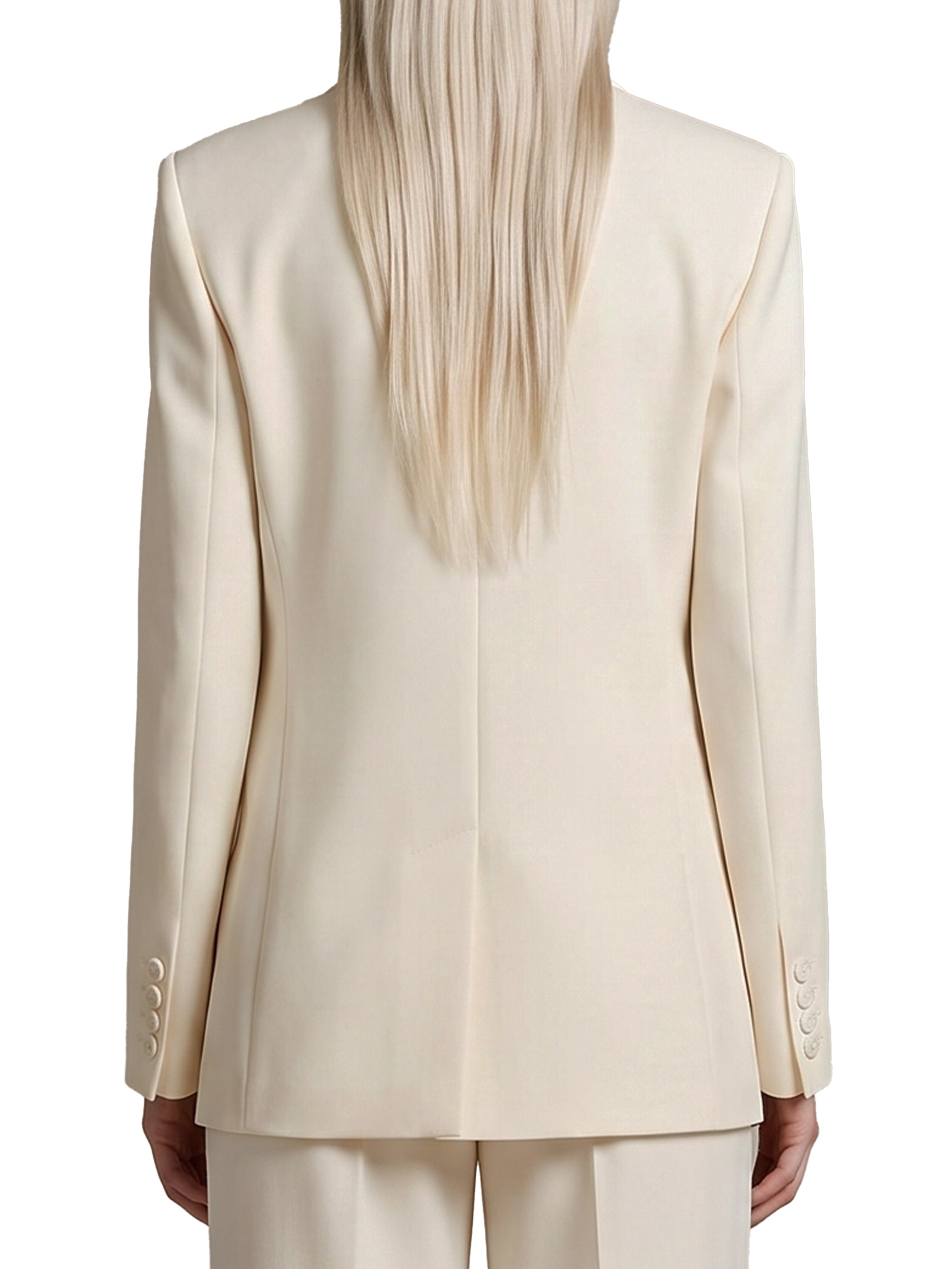 single-breasted cady blazer