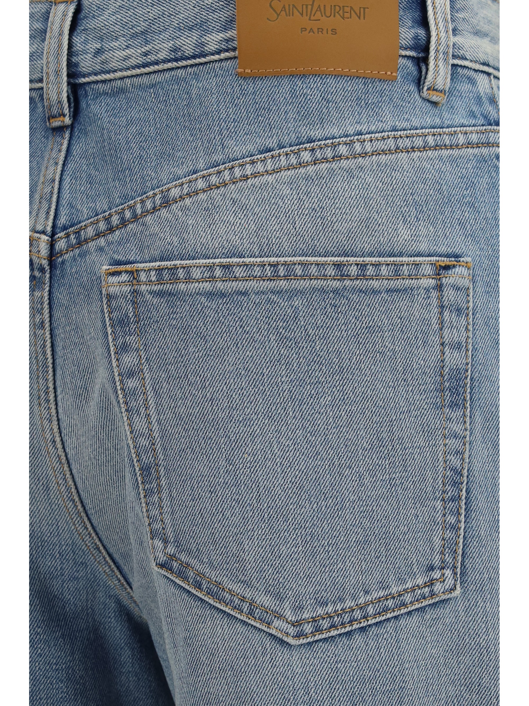 90's high-waisted wide-leg jeans