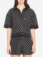 GUCCI 40 embroidered lamé wool tweed shorts