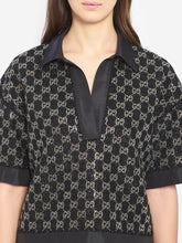 GUCCI 40 embroidered lamé wool tweed shorts