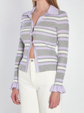 SELF PORTRAIT M striped knit top