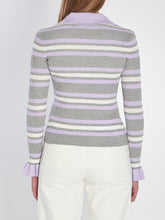 SELF PORTRAIT M striped knit top