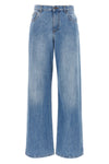 eglitta stone-washed cotton denim jeans