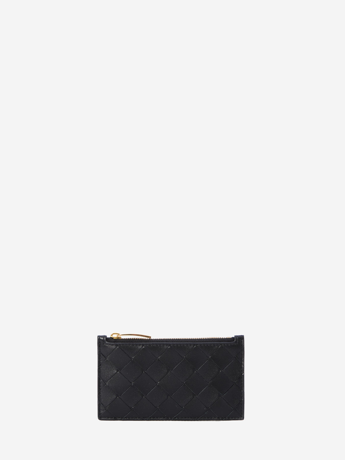BOTTEGA VENETA OS black zipped cardholder