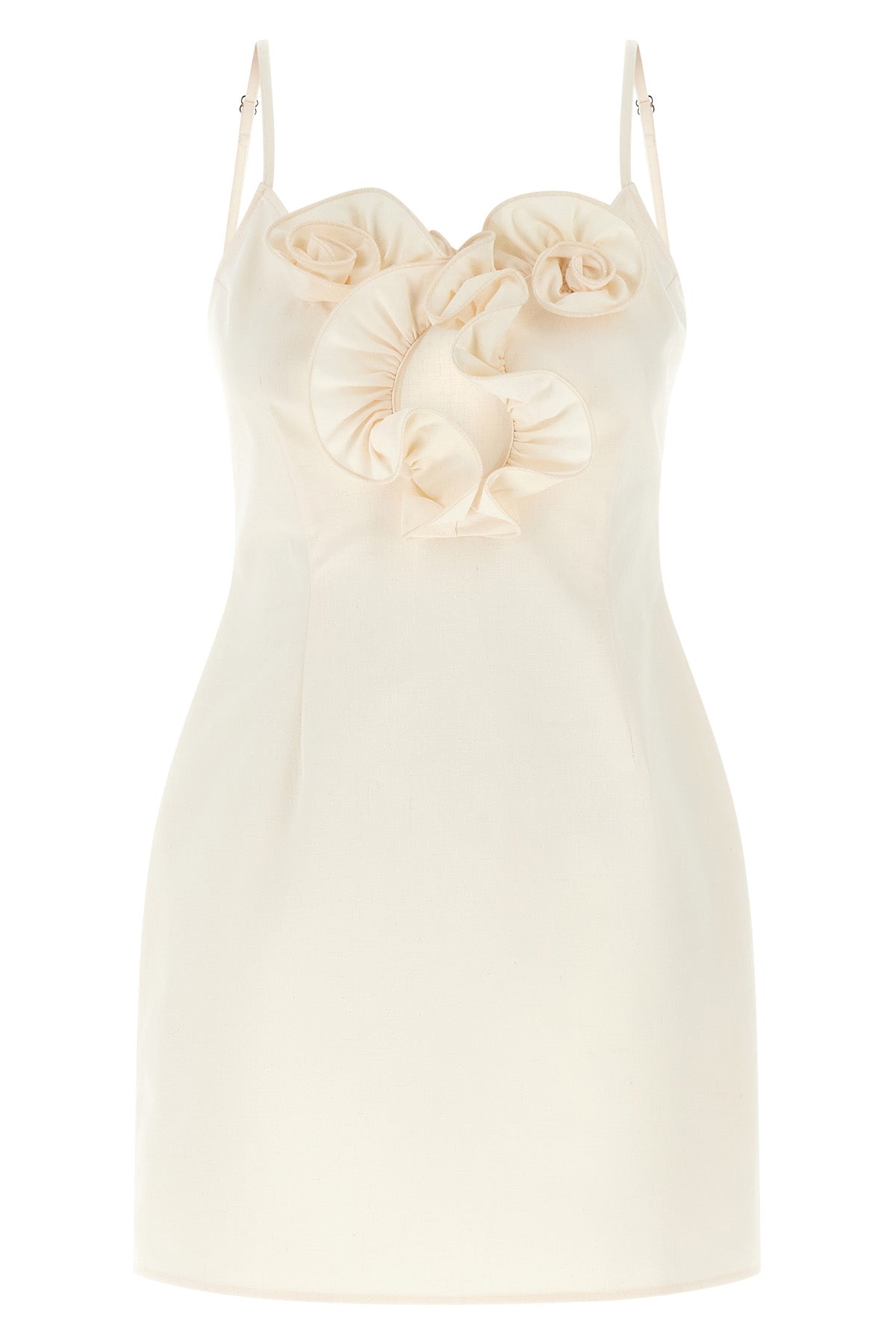magda butrym 01 mini dress is made of pure cotton structured in a refined crea
