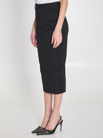 THE LATEST  40 cotton gabardine skirt