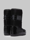 black satin icon glance boots