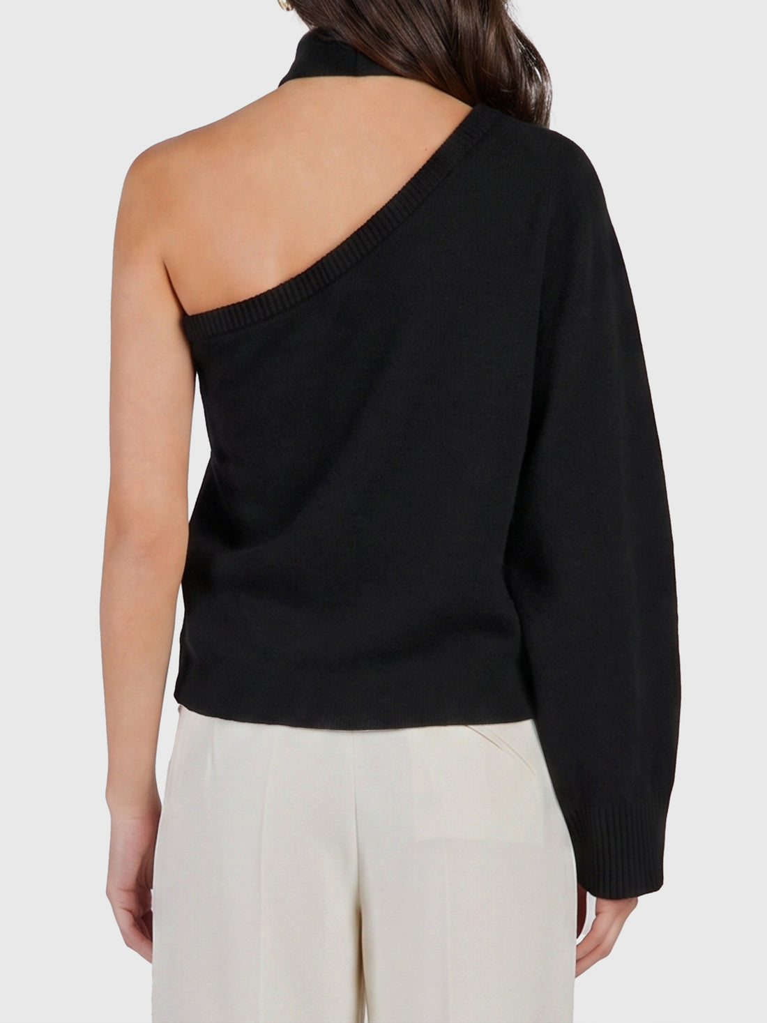 FEDERICA TOSI 38 one-shoulder top with scarf detail