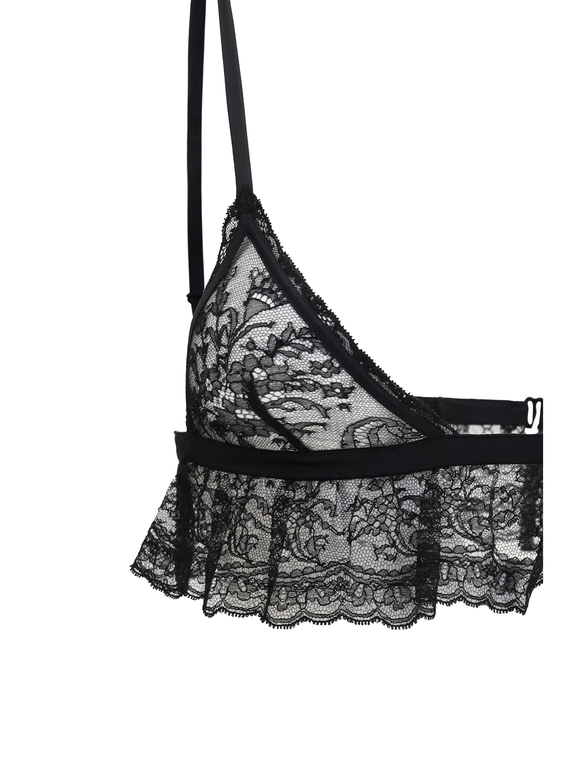 wireless lace bra