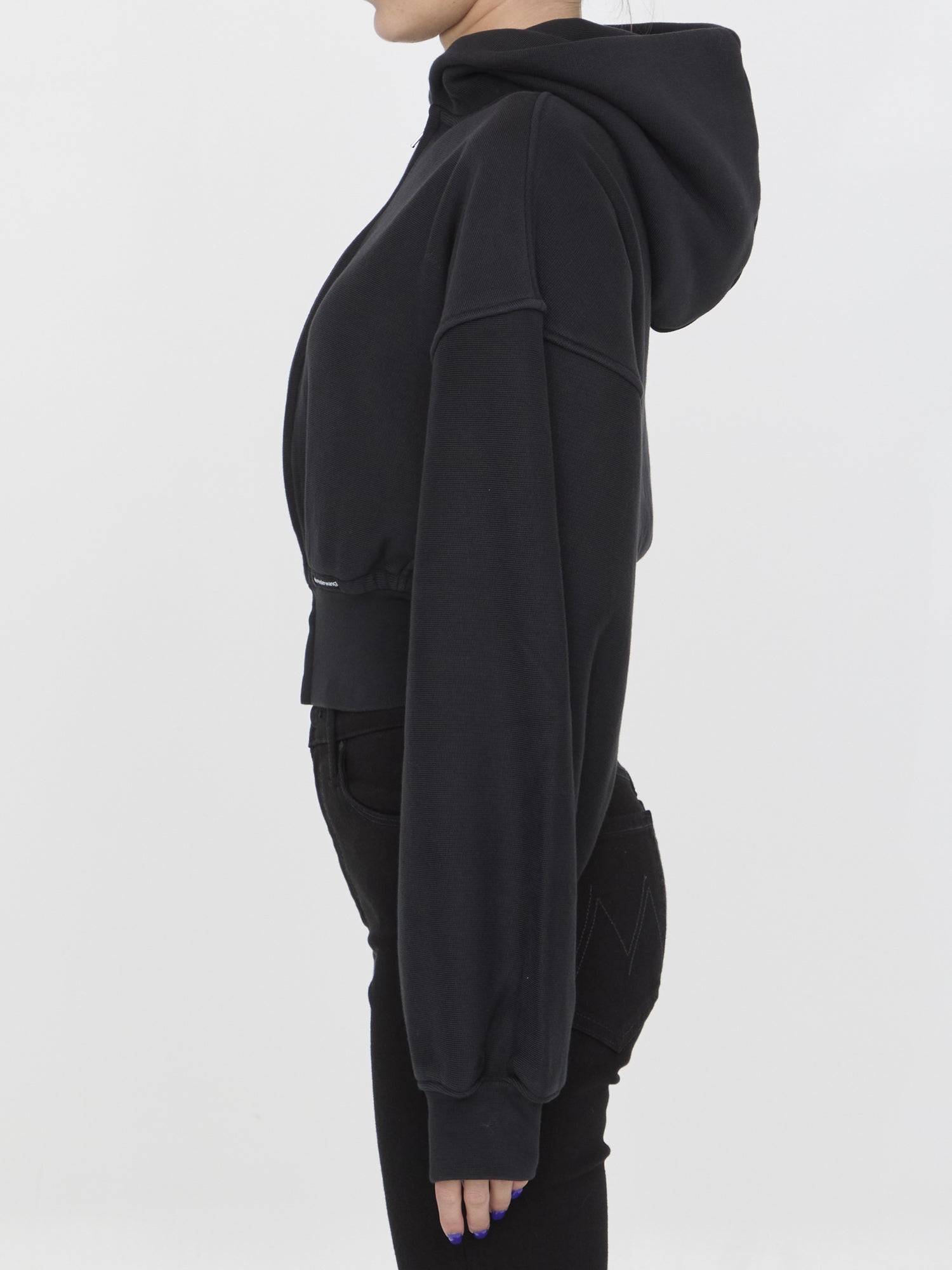 ALEXANDER WANG M cropped hoodie in cotton