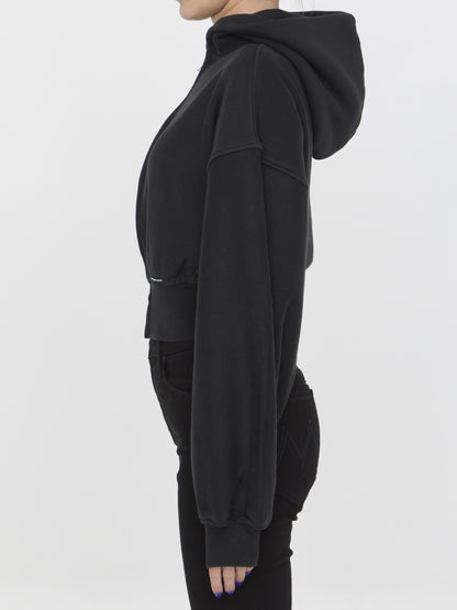 ALEXANDER WANG M cropped hoodie in cotton
