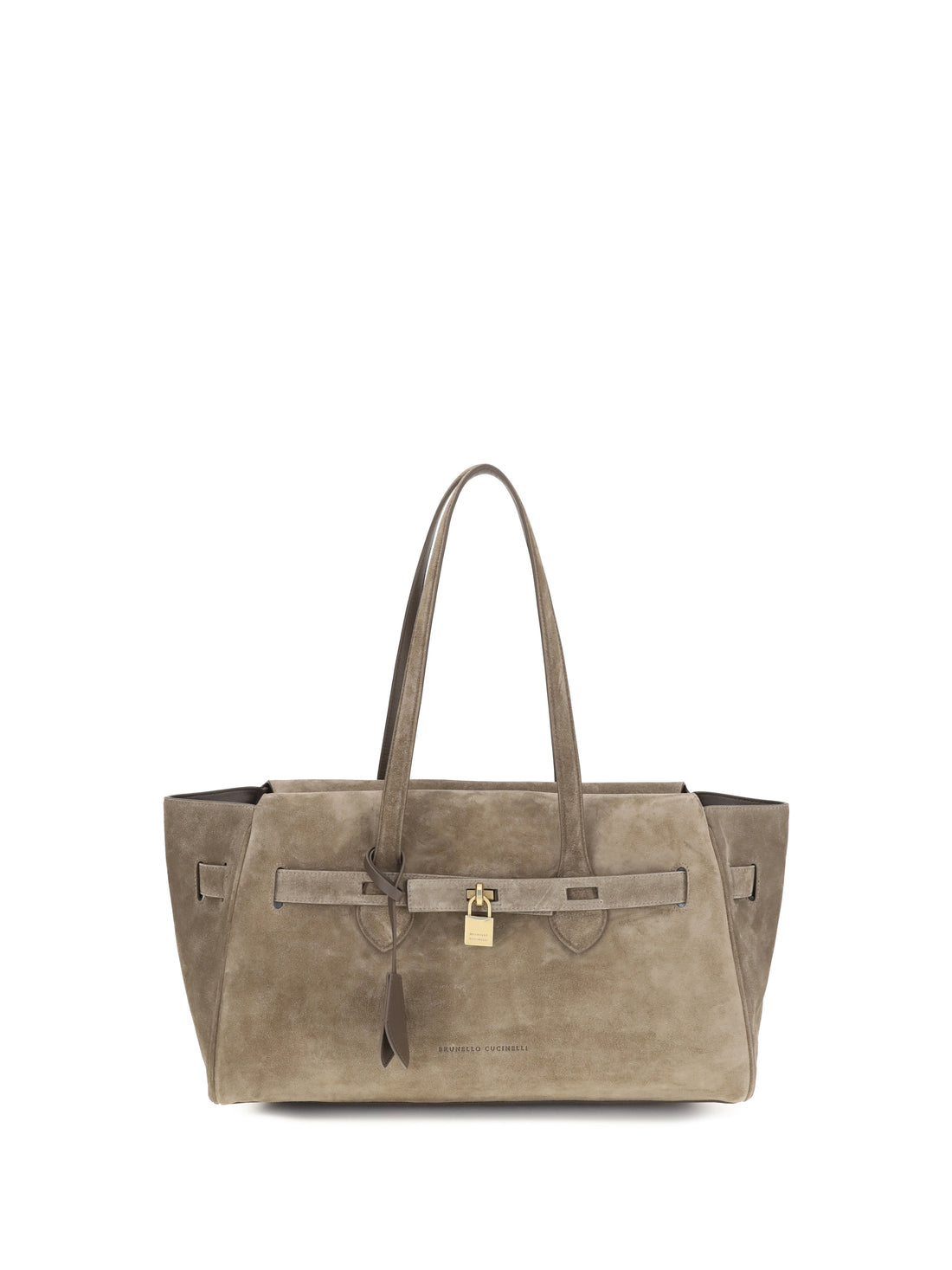 BRUNELLO CUCINELLI OS suede shoulder bag