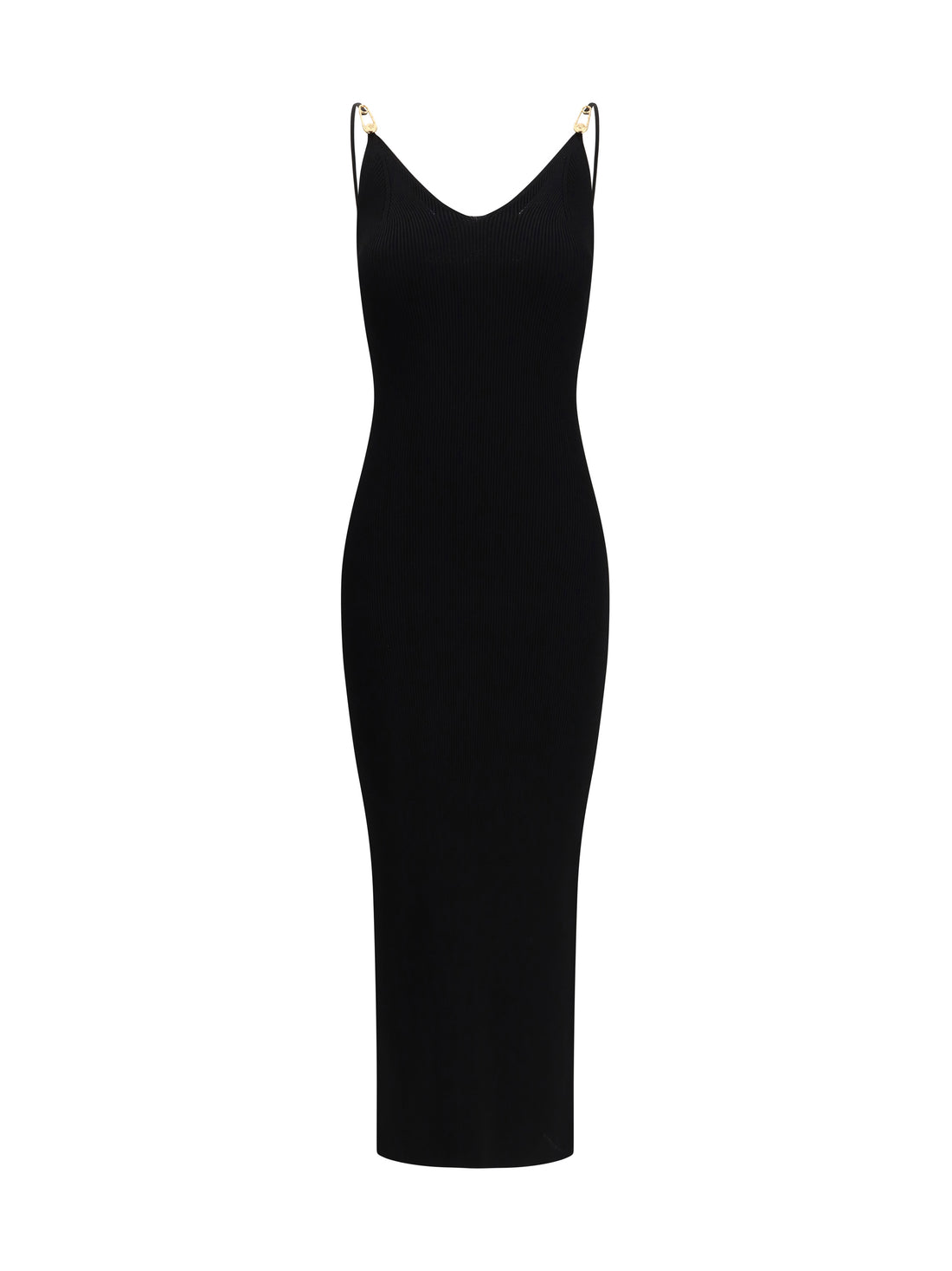 VERSACE 44 safety pin slip midi dress