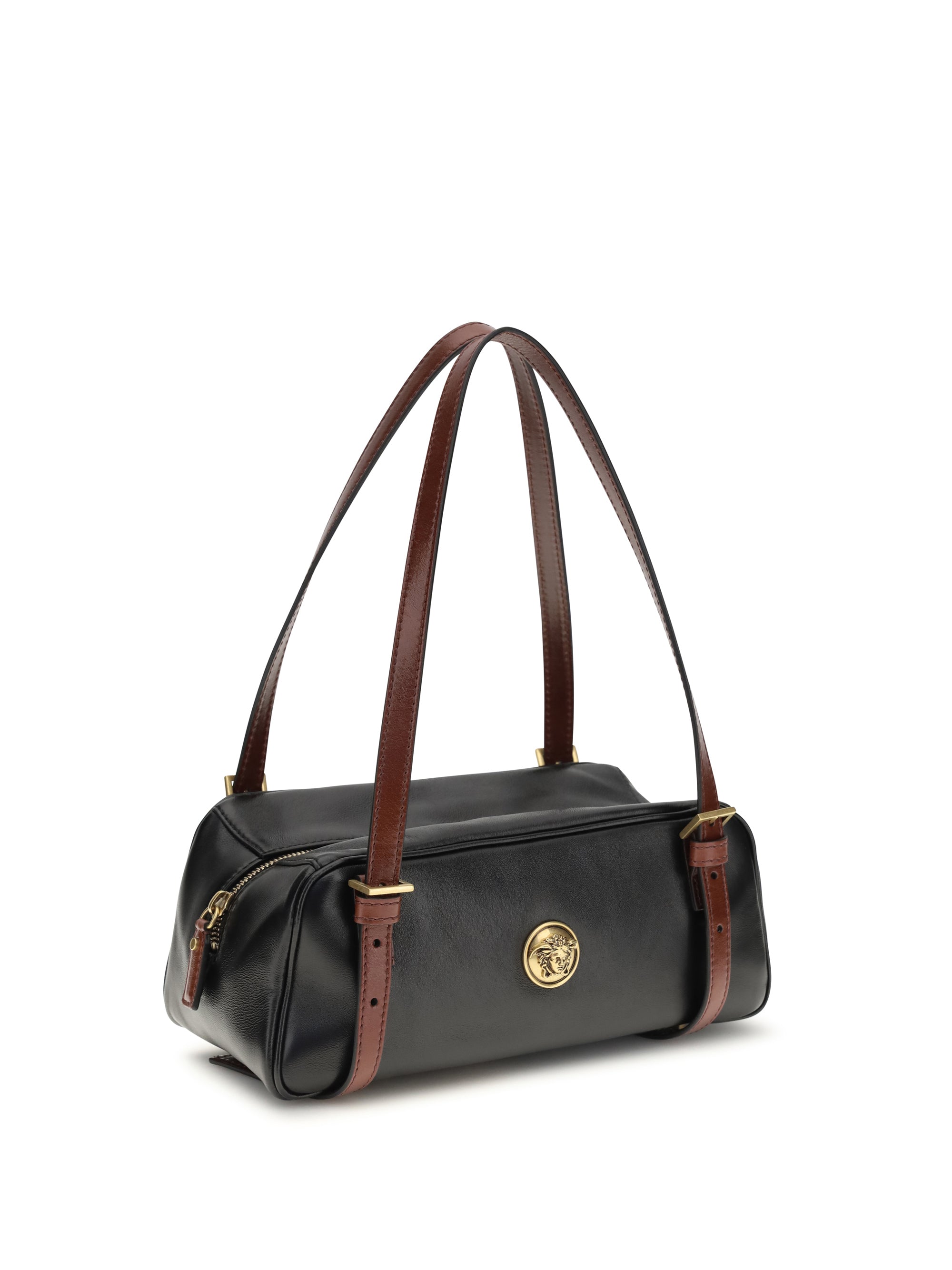 emblème bowling nappa shoulder bag