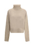 EXTREME CASHMERE OS  n°434 crop xtra turtleneck sweater in cashmere 