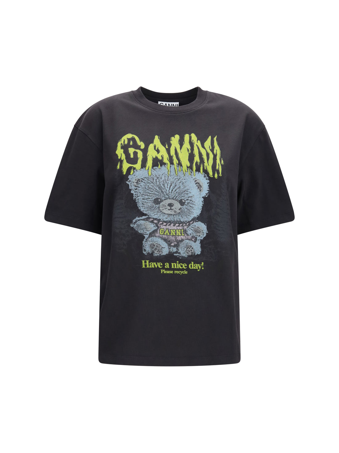 GANNI L forest teddy graphic t-shirt