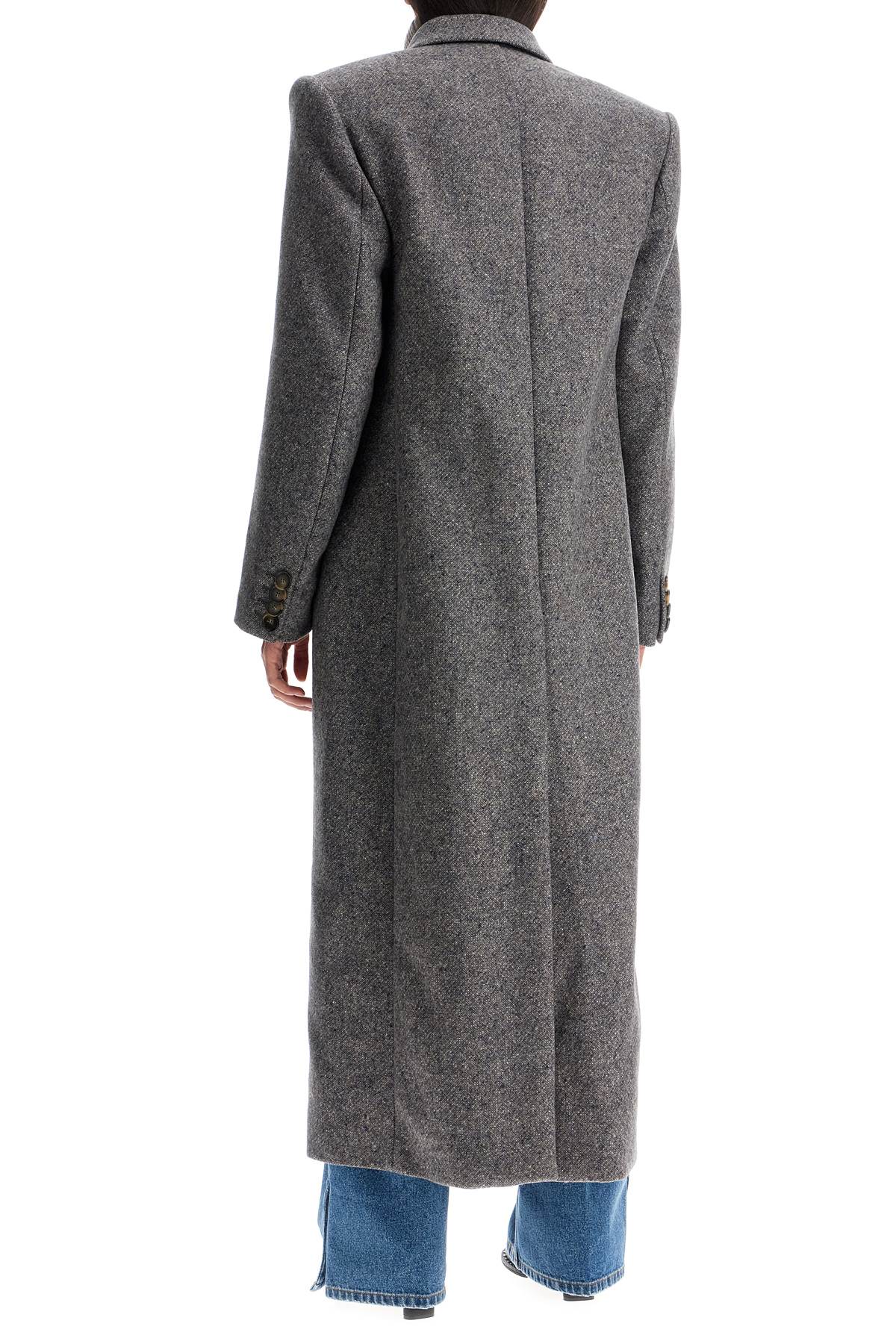 maxi tweed coat in