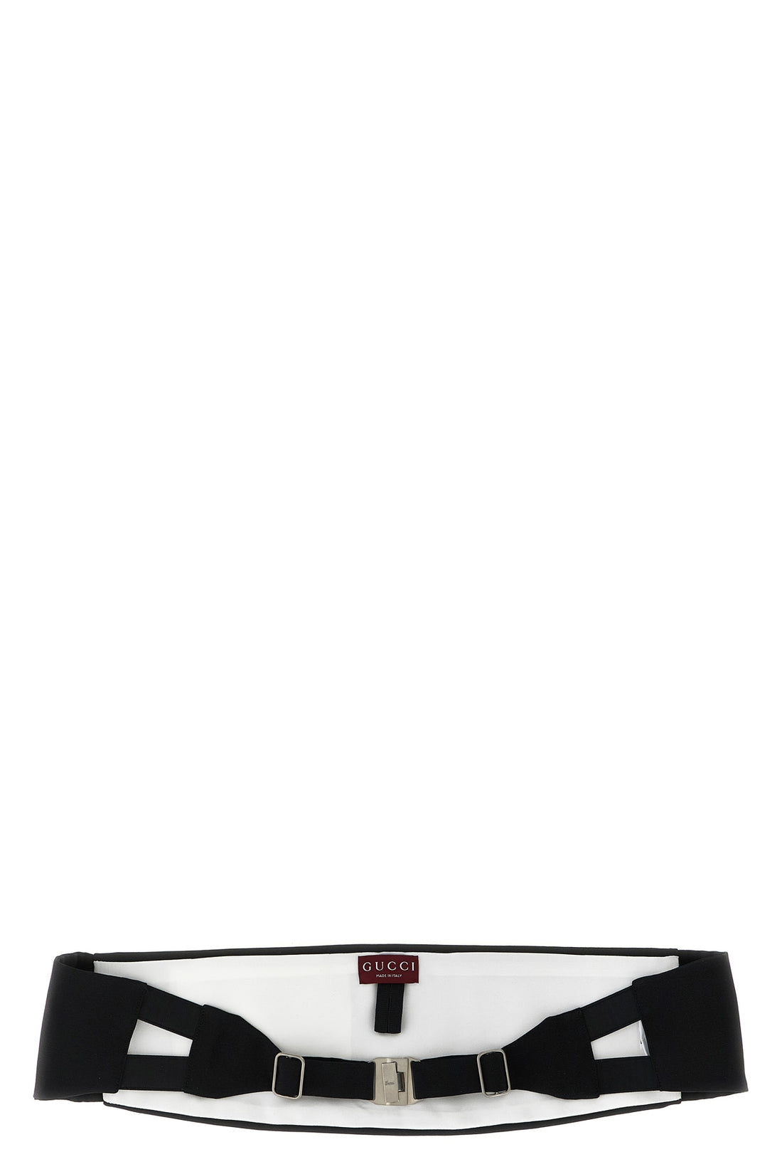 GUCCI L the gucci pure black silk tuxedo sash