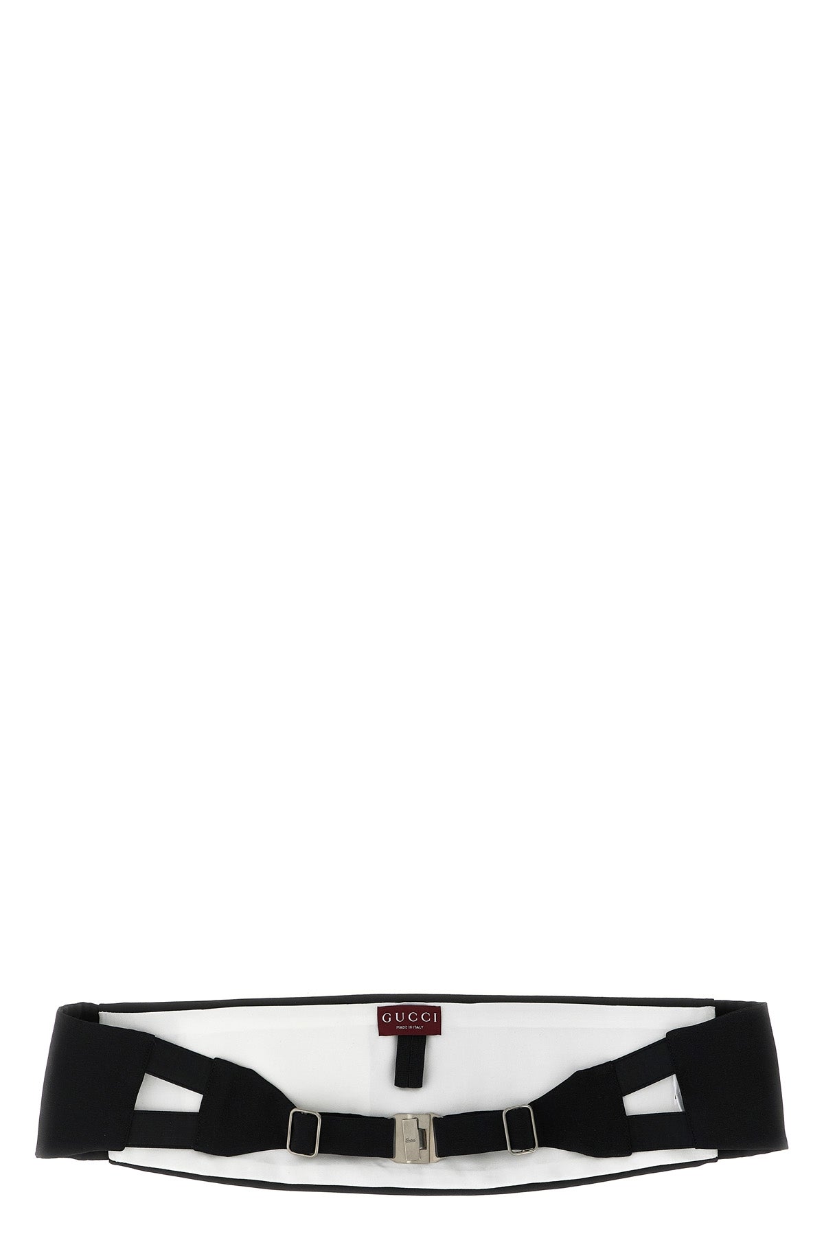 the gucci pure black silk tuxedo sash